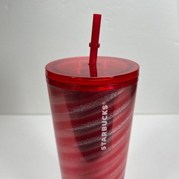Starbucks Tumbler Holiday Peppermint Metallic Swirl Venti - Picture 3 of 7